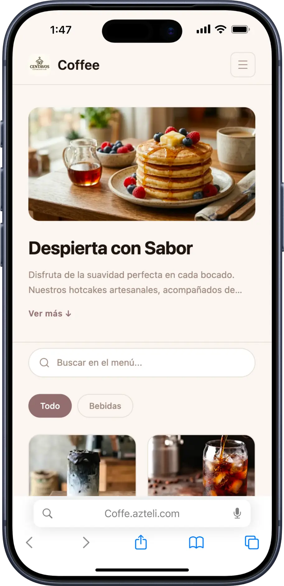 Azteli — Menú digital premium